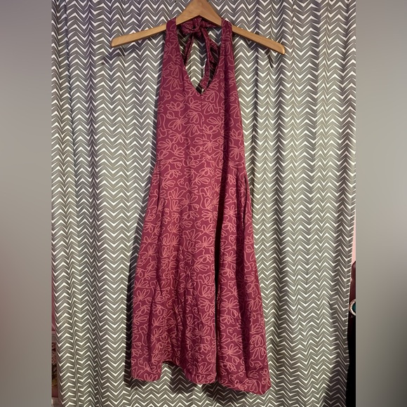 Pact Women's Midi Dress - Burgundy Floral - Picture 1 of 8